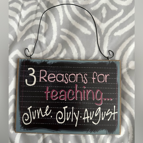 Wooden Teacher Sign - Picture 2 of 2